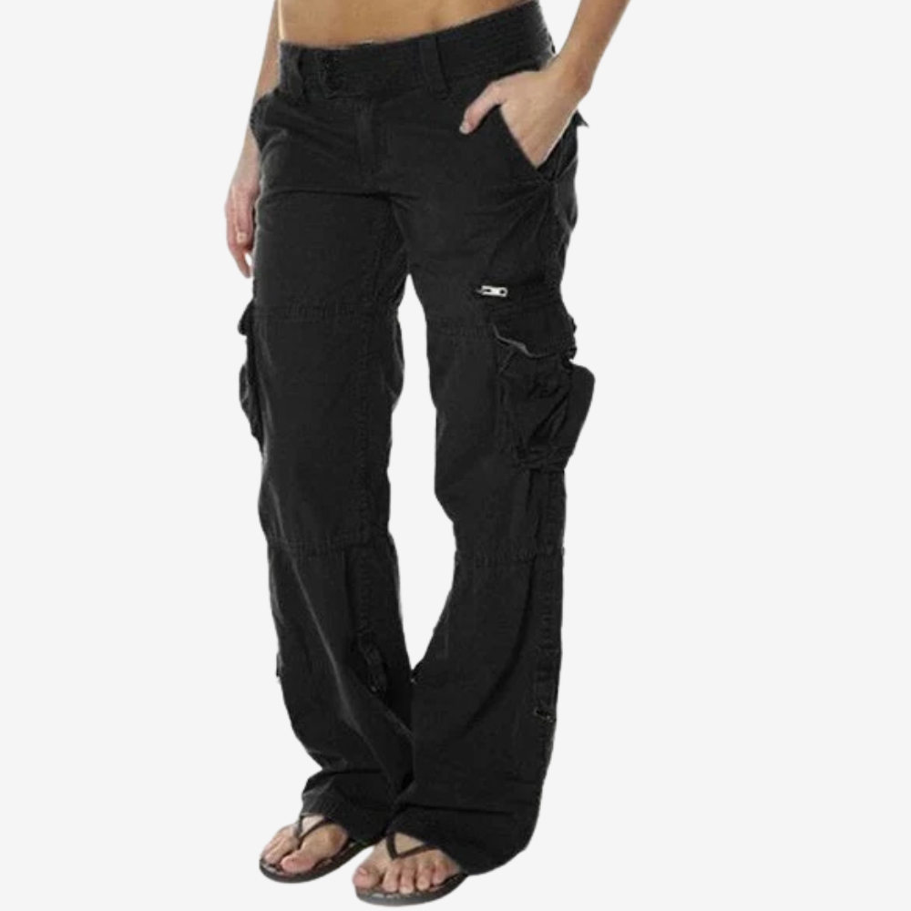 Relaxed Fit Cargo Pants for Women