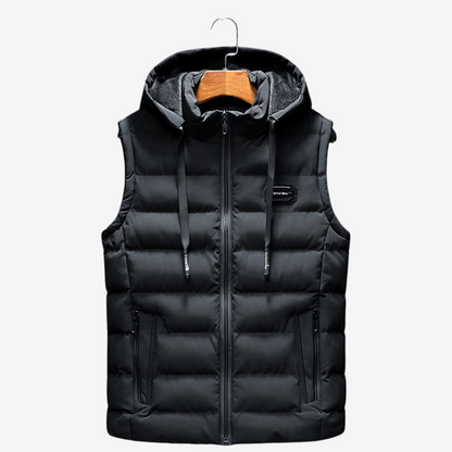Puffer Hooded Vest for Men