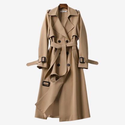 Chic Longline Trench Coat for Women