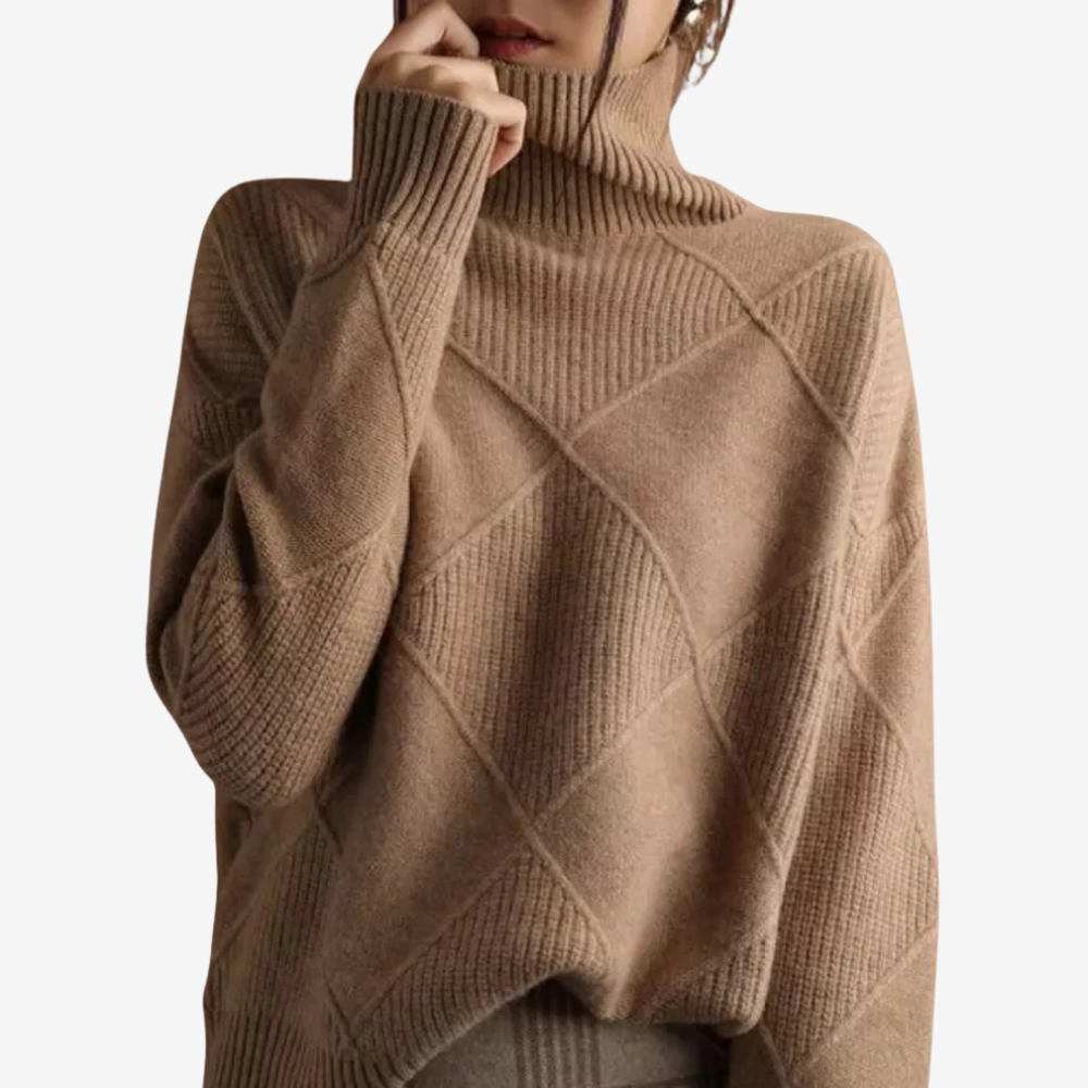 Cozy Knit Turtleneck Sweater for Women