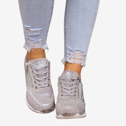 Trendy Suede Platform Sneakers for Women