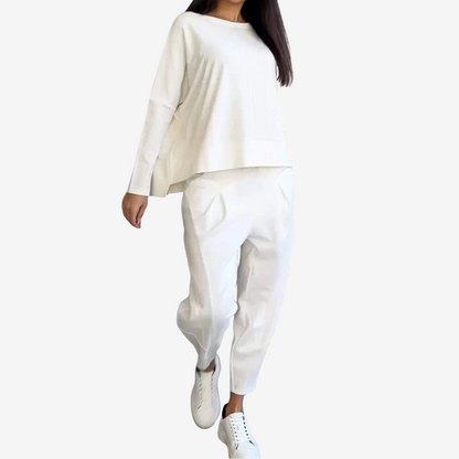 Casual Long Sleeve Pant Set for Women