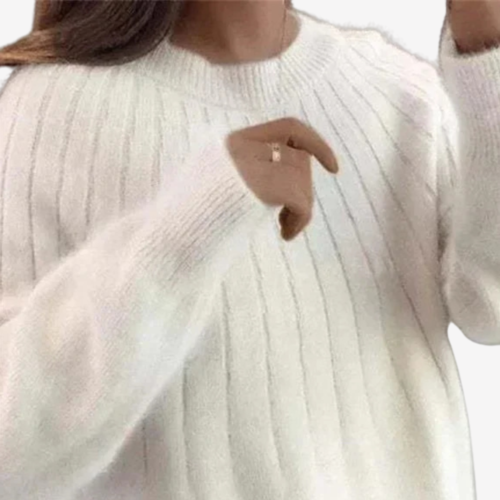 Soft Knit Crewneck Sweater for Women