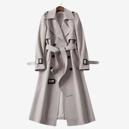 Chic Longline Trench Coat for Women
