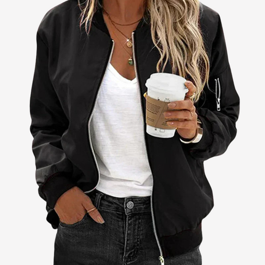 Trendy Lightweight Bomber Jacket for Women