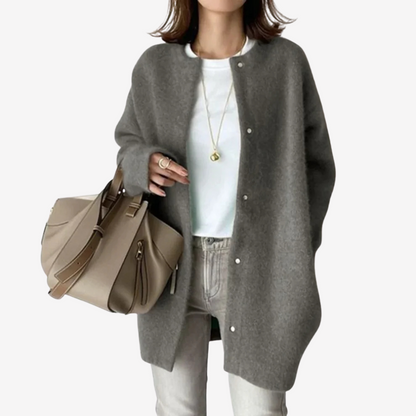Oversized Wool Cardigan Sweater for Women