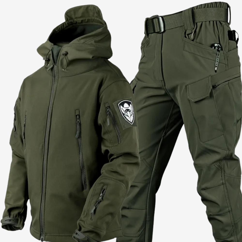 Waterproof Tactical Jacket and Cargo Pants Set for Men