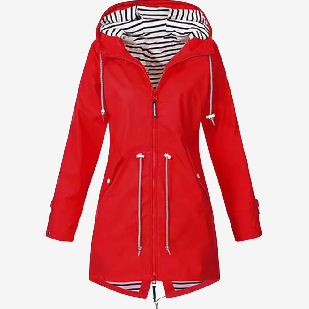 Lightweight Hooded Raincoat for Women