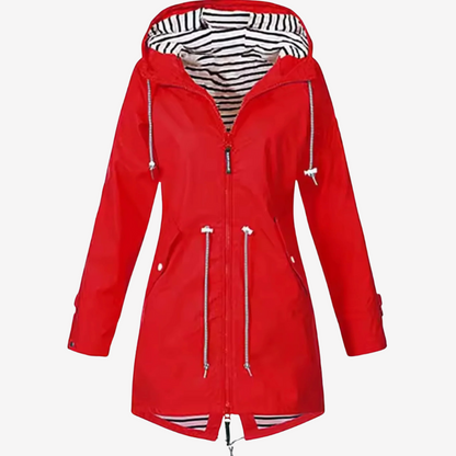 Lightweight Hooded Raincoat for Women
