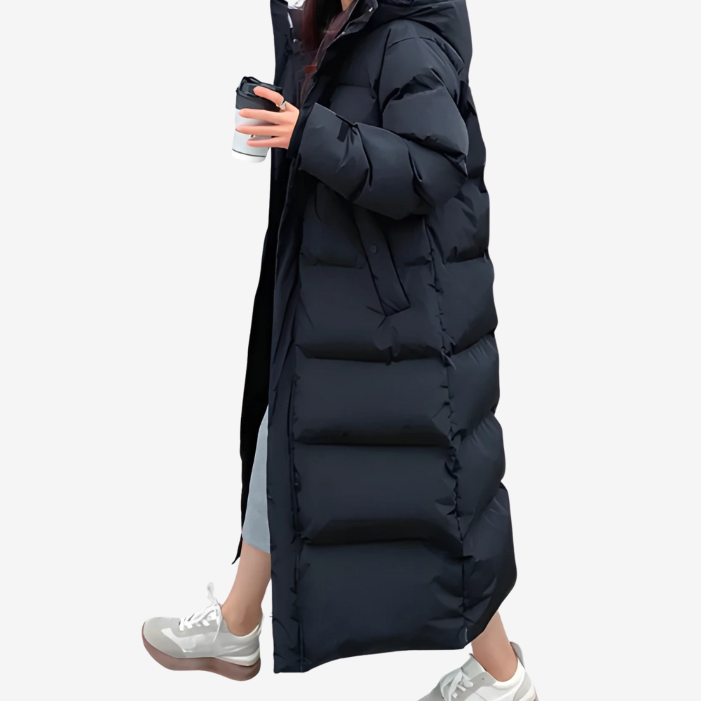 Warm Long Puffer Coat for Women