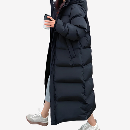 Warm Long Puffer Coat for Women