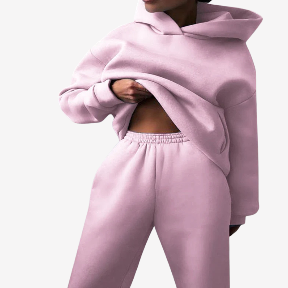 Cozy Oversized Hoodie and Sweatpants Set for Women