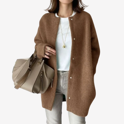 Oversized Wool Cardigan Sweater for Women