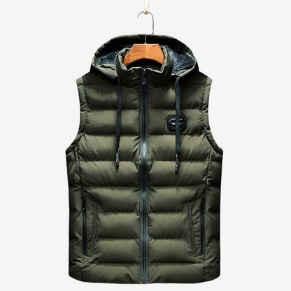 Puffer Hooded Vest for Men