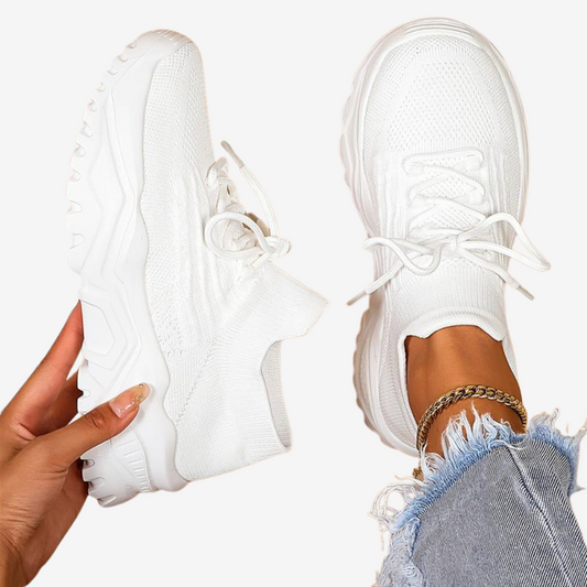 Breathable Knit Chunky Sneakers for Women
