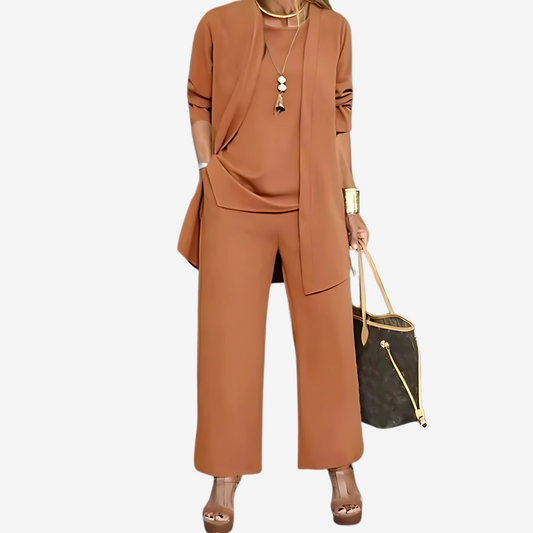 Chic Three-Piece Pant Set for Women
