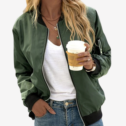 Trendy Lightweight Bomber Jacket for Women
