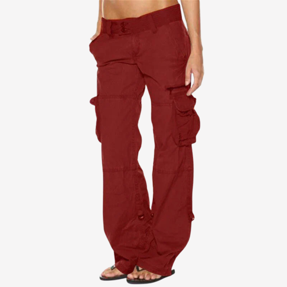 Relaxed Fit Cargo Pants for Women