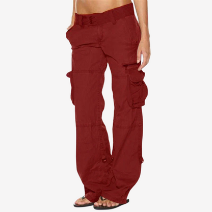 Relaxed Fit Cargo Pants for Women