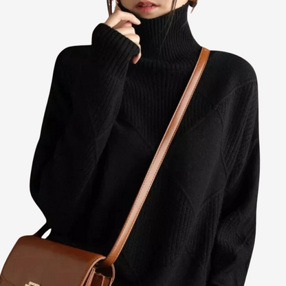Cozy Knit Turtleneck Sweater for Women