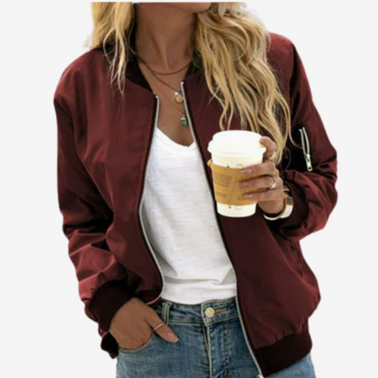 Trendy Lightweight Bomber Jacket for Women