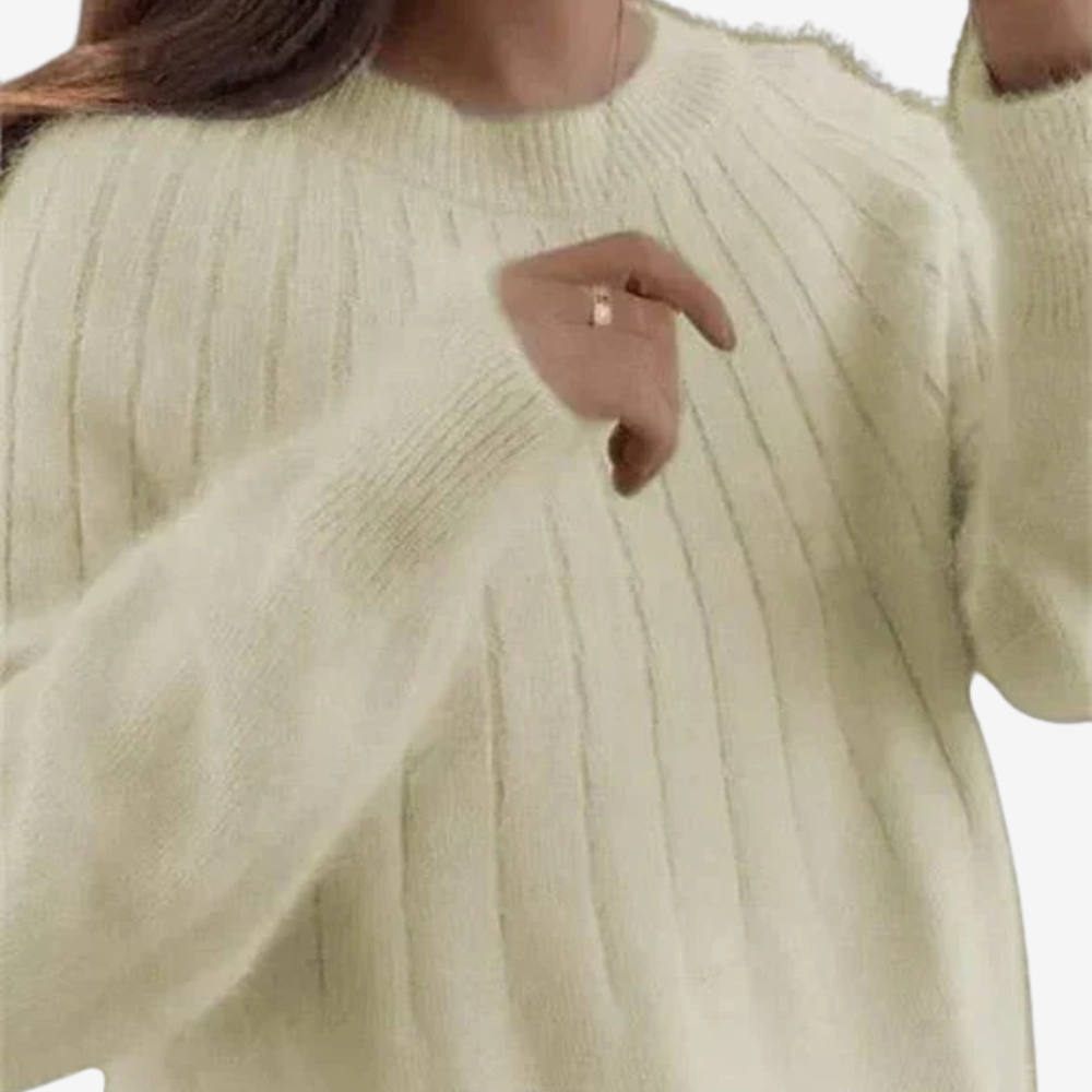 Soft Knit Crewneck Sweater for Women