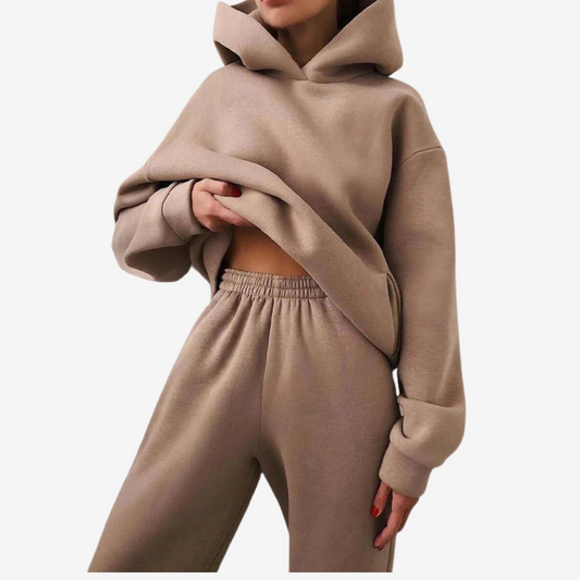 Cozy Oversized Hoodie and Sweatpants Set for Women