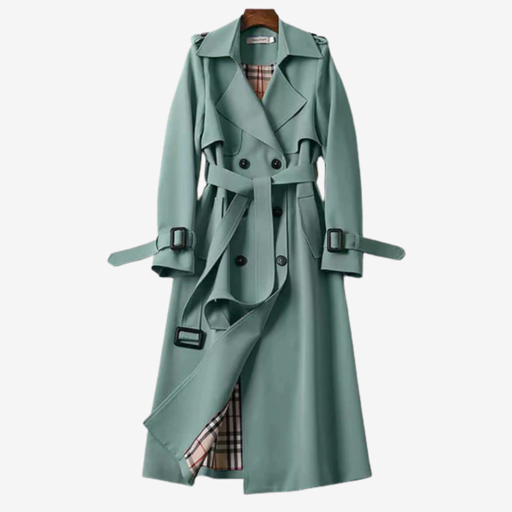 Chic Longline Trench Coat for Women