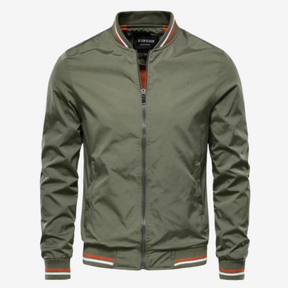 Casual Zip-up Bomber Jacket for Men