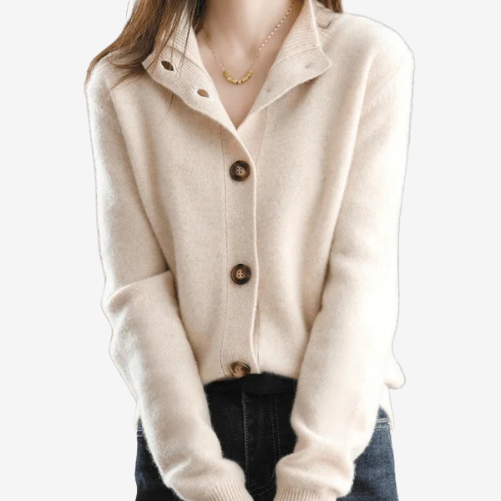 Soft Knit Button-up Cardigan Sweater for Women