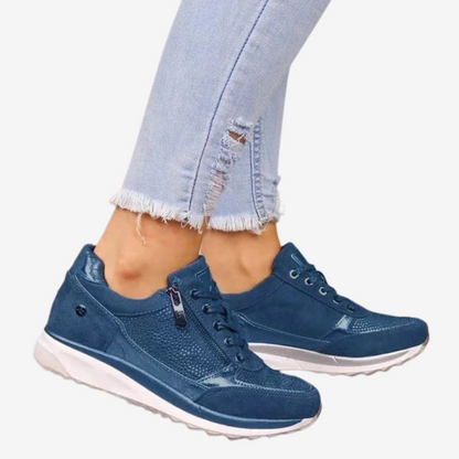 Trendy Suede Platform Sneakers for Women