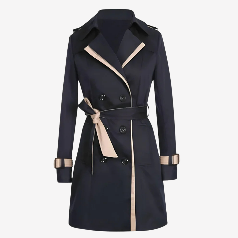 Chic Double-Breasted Trench Coat for Women