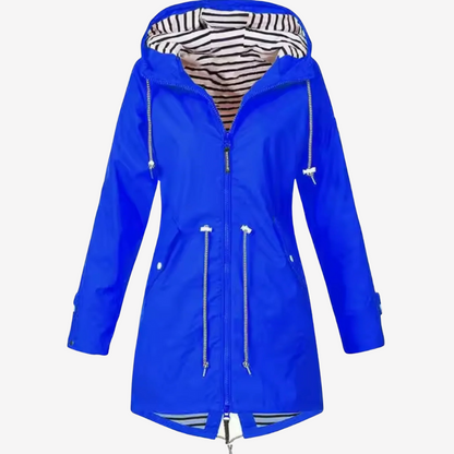 Lightweight Hooded Raincoat for Women
