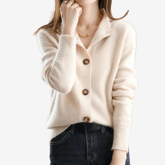 Soft Knit Button-up Cardigan Sweater for Women