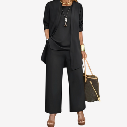 Chic Three-Piece Pant Set for Women