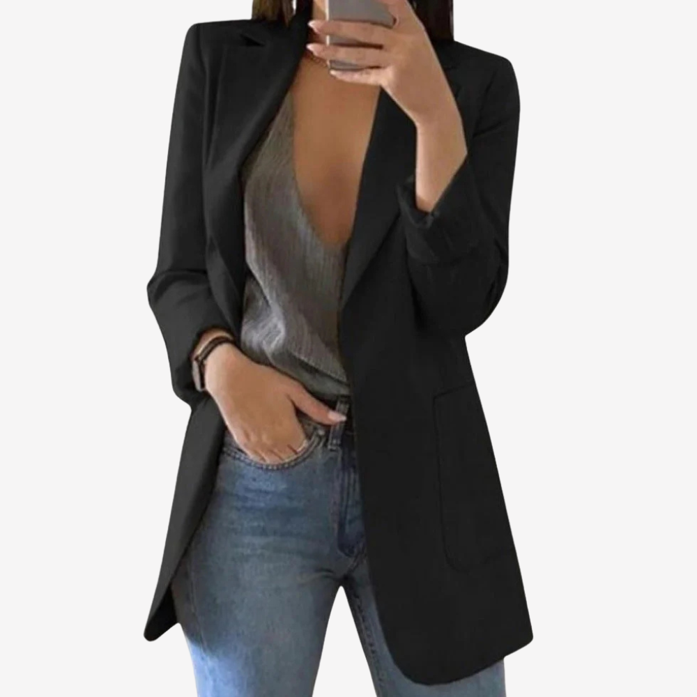 Chic Longline Blazer Jacket for Women
