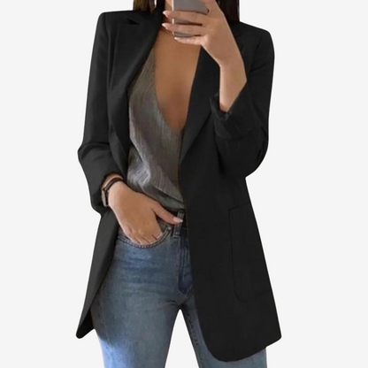 Chic Longline Blazer Jacket for Women