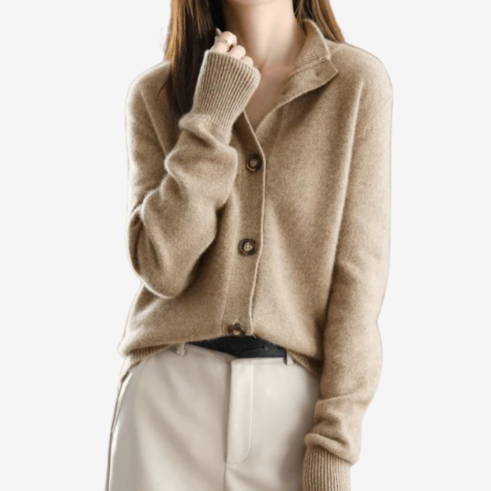 Soft Knit Button-up Cardigan Sweater for Women
