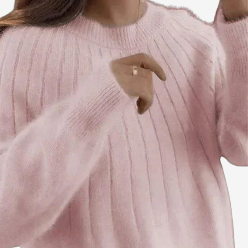 Soft Knit Crewneck Sweater for Women