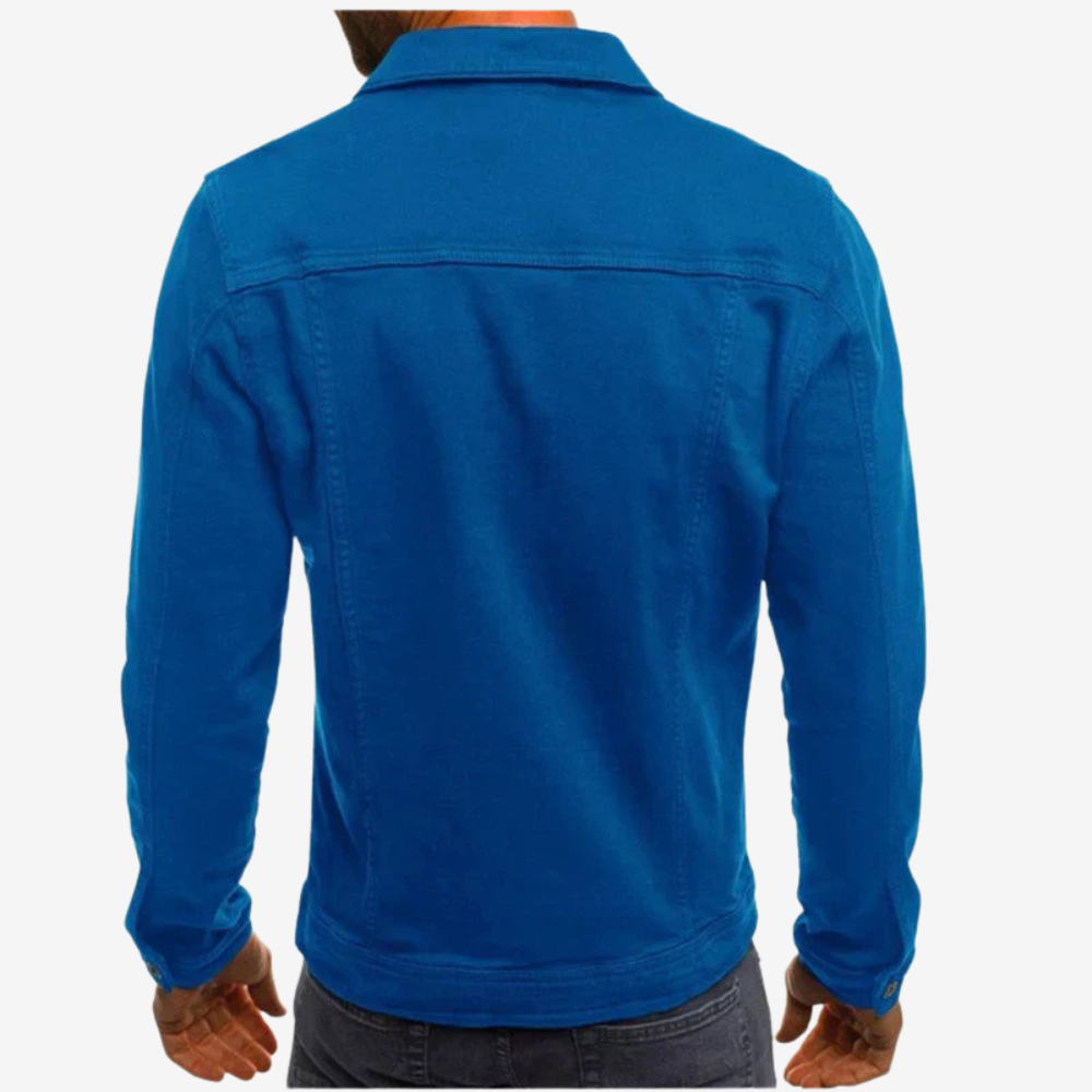 Casual Cotton Denim Jacket for Men