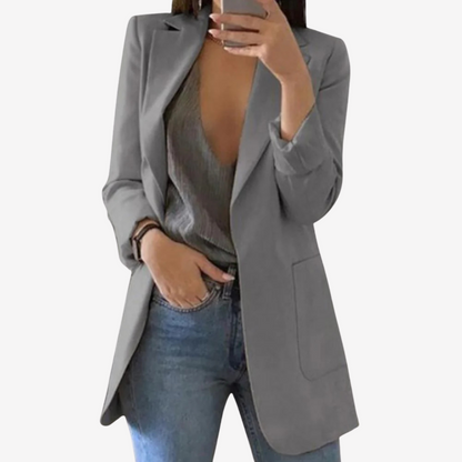 Chic Longline Blazer Jacket for Women