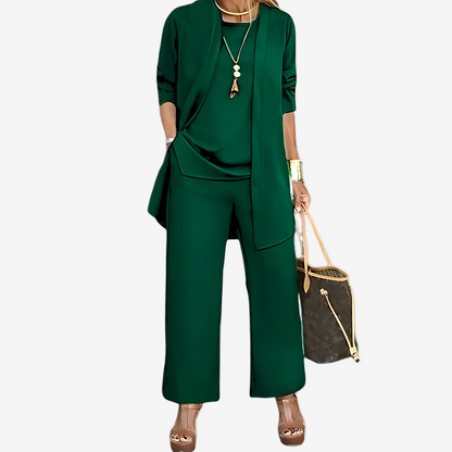 Chic Three-Piece Pant Set for Women