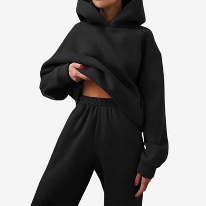 Cozy Oversized Hoodie and Sweatpants Set for Women
