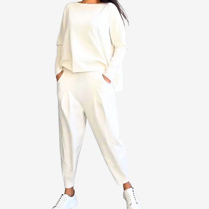 Casual Long Sleeve Pant Set for Women