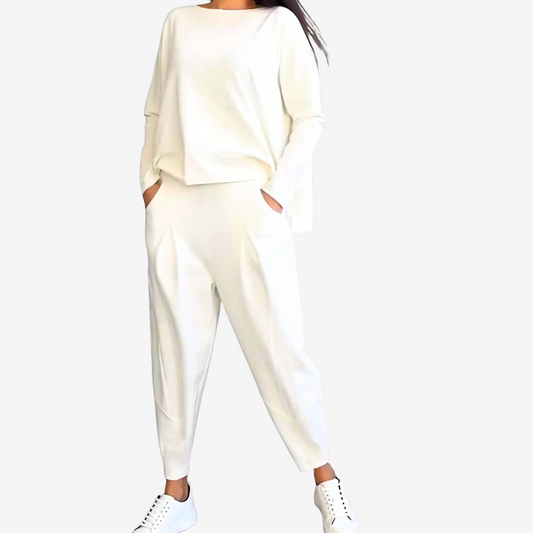 Casual Long Sleeve Pant Set for Women
