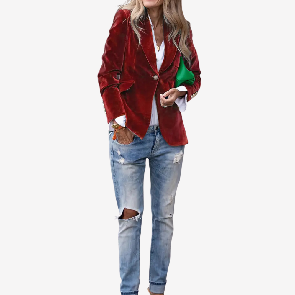 Velvet Blazer Jacket for Women