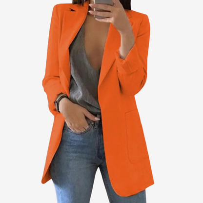 Chic Longline Blazer Jacket for Women