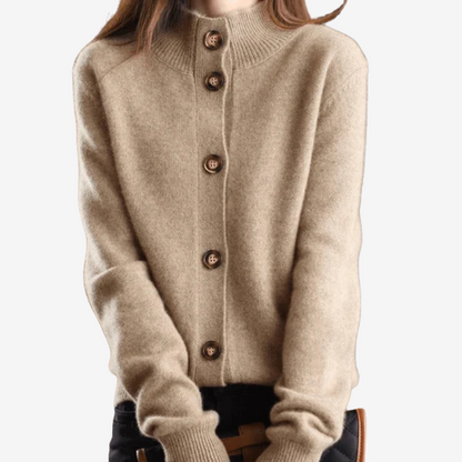 Soft Knit Button-up Cardigan Sweater for Women
