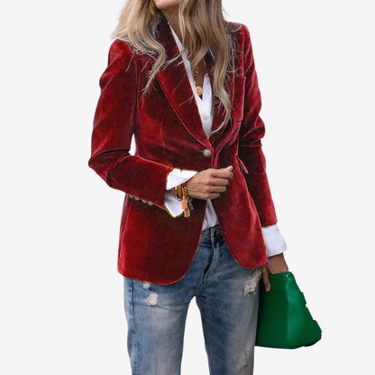 Velvet Blazer Jacket for Women