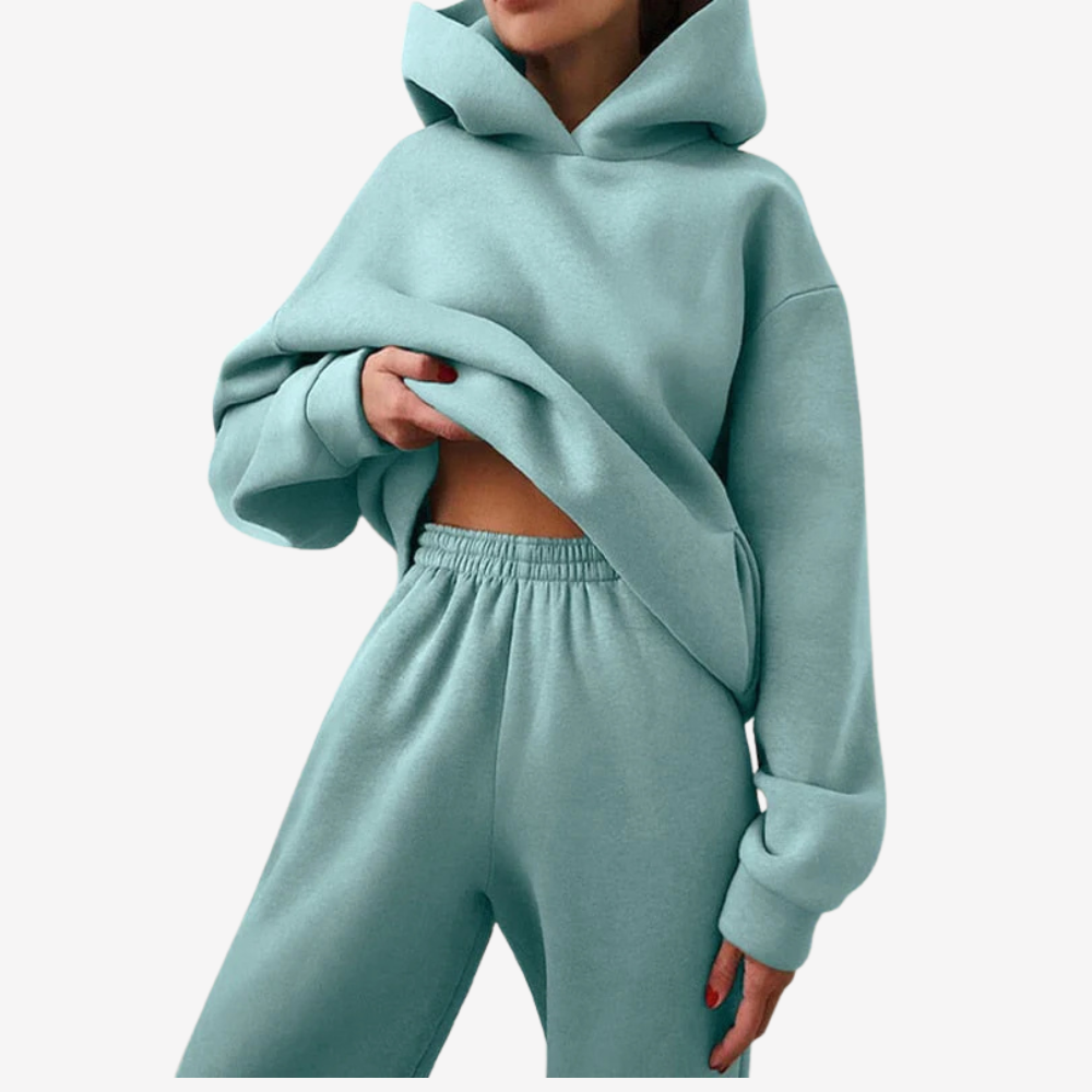 Cozy Oversized Hoodie and Sweatpants Set for Women
